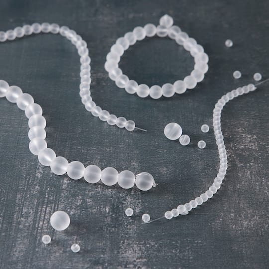 Matte Glass Round Beads by Bead Landing™
